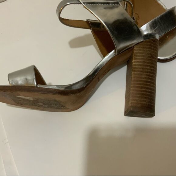 {COACH} Metallic Mirror Lexey Sandals 7.5 B - Picture 3 of 9